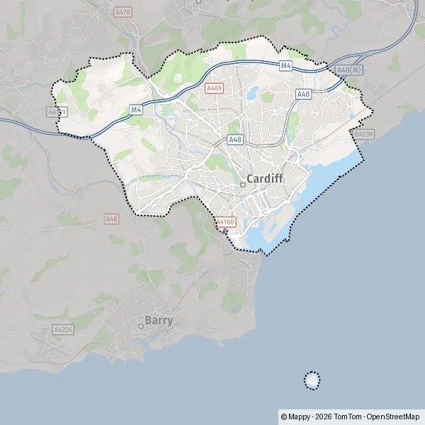 Map Cardiff Map Of Cardiff CF24 2 And Practical Information CF24 2 Cardiff